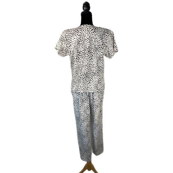 Vintage Distorted Dot 2 Piece Pant Set - Women's Size Medium - Picture 2 of 7